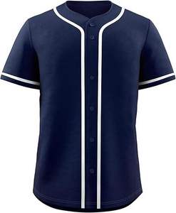 Maillot de baseball pour homme à 6 boutons, fermeture frontale, pour le sport, le stade, l'équipe athlétique et le style urbain - Product Image 1