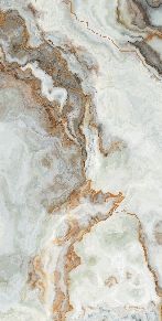 Carreaux de céramique dorés HG Cracker 600x1200mm, finition brillante, effet marbre doré de luxe, pour hall commercial et résidence de luxe - Product Image 6