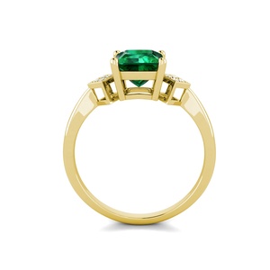 Joyas de plata <span class=keywords><strong>2022</strong></span> para mujer, anillos de compromiso de Esmeralda verde de 925 quilates con corte de cojín, joyería <span class=keywords><strong>Destiny</strong></span>, 1,25 - Product Image 5