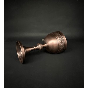 High End Quality Brass <b>Goblet</b> Vintage Embossed Design Round <b>Wine</b> Cup for Wedding Decorative Use - Product Image 4