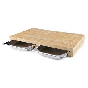 Juego de 2 Tablas de Cortar GN 1/2 con Bandejas de Acero Inoxidable para Uso en la Cocina - Product Image 1
