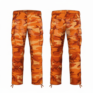 Factory Direct Whole Sale OEM ODM <b>Camouflage</b> <b>Cargo</b> Pants Men Outdoor Casual Work Trousers Adjustable Waist Printed Long Pants - Product Image 6