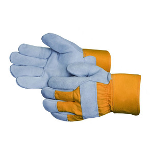 ถุงมือหนังวัวแบบแยกส่วนสำหรับงานอุตสาหกรรม ป้องกันภัยส่วนบุคคล ถุงมือช่างชาวแคนาดา ทนต่อการเสียดสี - Product Image 1