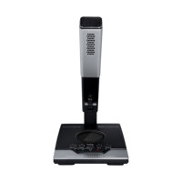 Support de microphone de conférence carré tout métal à hauteur réglable avec unité de chaise et option sans fil
