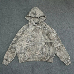 <b>Men's</b> Camouflage Hooded Sweatshirt Regular Fit Knitted Polyester Casual Autumn Wear With Pocket Design Breathable - Product Image 1