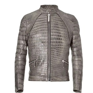 Chaqueta de Cuero Personalizada con Grabado Python para Hombre, Piel Genuina de Vacuno, Estilo Motociclista, Servicio de Muestras de Fábrica OEM ODM Disponible, Elite - Product Image 1