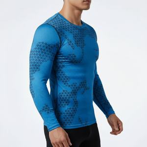 เสื้อเบสเลเยอร์ระบายอากาศได้ดีสำหรับผู้ชาย วิ่ง ฟิตเนส ชุดกีฬา จากผู้ผลิต - Product Image 3