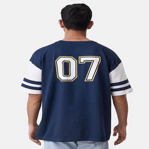 เสื้อยืดเปล่าขายส่ง ปรับแต่งได้ 100% ผ้าฝ้าย พิมพ์โลโก้ เสื้อยืดผู้ชายสีพื้น พิมพ์ลายสีขาวดำ - Product Image 4