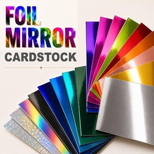 A5 Size Gold Foil Coated Resin Single Side Anti-Curl Cardstock <b>Scrapbook</b> Paper for Decoration - Product Image 1