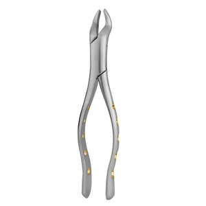 Pinzas de Extracción Dental 53L para Molares Superiores Izquierdos (1º y 2º), Agarre Tipo Pitón Hueco Dorado, Herramientas Quirúrgicas Manuales de Acero Inoxidable - Product Image 2
