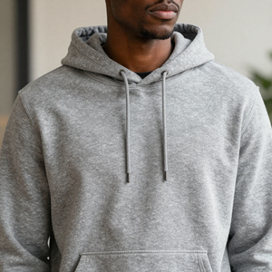 เสื้อฮู้ดเฟรนช์เทอร์รี่ผ้าฝ้ายน้ำหนักเบาแบบสวมหัวพร้อมบริการปรับแต่งแบบ OEM ODM - Product Image 3