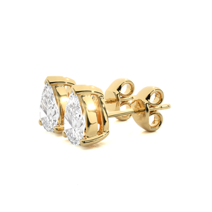 Boucles d'oreilles clous en platine avec diamants taille émeraude pour femme, bijoux de fiançailles classiques certifiés, diamant naturel couleur D - Product Image 5