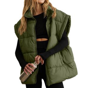Custom Lightweight Waistcoat Warm Bubble <b>Packable</b> Sleeveless <b>Jacket</b> Plus Size Winter Woman Duck Down Puffer Vest for <b>Women</b> - Product Image 5