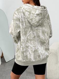 Sudadera con Capucha de Camuflaje para Mujer, Estilo Holgado, de Forro Polar, para Caza, Casual, para Exteriores y Uso Diario - Product Image 3