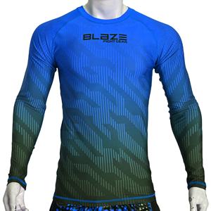 Rashguard para hombres BJJ MMA de poliéster apandex de alta calidad hecho a medida - Product Image 1