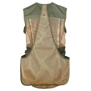 Gilet de tir à l'argile pour homme, respirant, dos en maille, multi-poches, fermeture éclair intégrale, pour la chasse et le tir au skeet, vente en gros OEM - Product Image 2