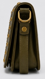 Luxury Preppy Vintage <b>Rivet</b> <b>Leather</b> Crossbody Bag for Women Designer Shoulder Purse Fashion Travel Messenger Bag - Product Image 5