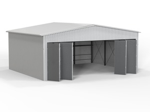 Hangar para Aviones, Estructura de Acero Aislada, Refugio para Aviones - Product Image 1