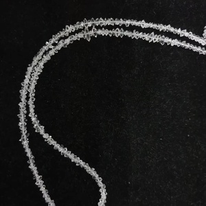 Pepitas de cuarzo de diamante Herkimer blanco AAA 50 hebras 3,5-4,5mm 16 pulgadas cuentas para fabricación de joyas Herkimer Piedra en bruto - Product Image 1