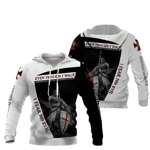 Sudadera con Capucha de Invierno para Hombre, Estilo Armadura de Caballero, Diseño 3D, Tejido Liso Teñido, 100% Algodón, Felpa Ecológica, Informal y Moderna - Product Image 3