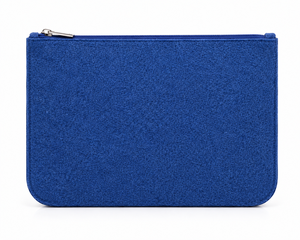 Pochette cosmétique en feutre rouge avec fermeture éclair, trousse de toilette rectangulaire, étui de rangement de voyage, pochette en feutre - Product Image 6