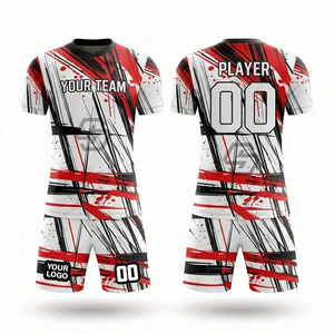 Conjuntos de Camisetas de Fútbol Cortas Sublimadas, Venta Caliente, Diseño Personalizado, Uniformes de Fútbol para Entrenamiento y Partido, Personalizados, de Secado Rápido - Product Image 1
