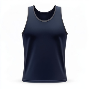 Débardeurs pour hommes 100 % coton, personnalisables avec logo, respirants, sans manches, pour la gym et le fitness, débardeur uni décontracté d'été, vente en gros - Product Image 5