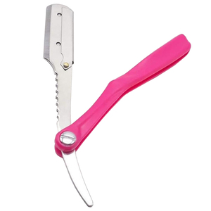 Navaja de Afeitar de Hoja Recta con Mango Rosa de Calidad Premium, Bajo MOQ, Cuchilla Única, Cuchillo Plegable Duradero, Herramienta de Afeitado Manual con Logotipo Personalizado, OEM - Product Image 6