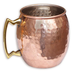 Hammered copper beverage mug collection ruby woodland drink cups reusable cocktail mugs premium durable - Product Image 2
