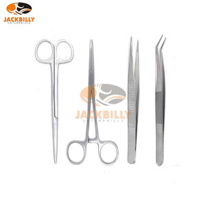 Kit de Dissection et de Suture Manuel Premium 7 Pièces avec Pochette, Instruments Chirurgicaux en Acier Inoxydable Certifiés CE ISO13485 pour Étudiants - Product Image 5
