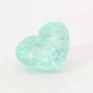 Pierre précieuse en tourmaline naturelle, taille cœur, bleu Mozambique, qualité excellente, rare, certifiée par un tiers, pierre brute pour bijoux fins - Product Image 3
