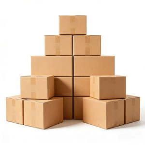 Boîte en carton ondulé marron grande taille sur mesure pour emballage de téléphones portables, vente en gros de cartons d'expédition - Product Image 1