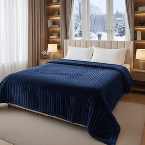 Couette double en velours polyester de luxe 220x240cm, douce et chaude pour l'hiver, pour la maison et l'hôtel - Product Image 3