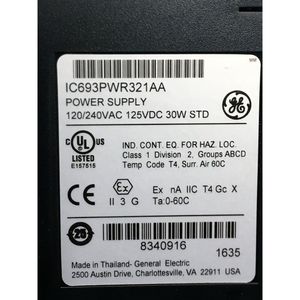 Alimentation électrique 2 GE FANUC IC693PWR321AA, 120/240VAC - Équipements et pièces semi-conductrices d'occasion fiables à l'échelle mondiale - Product Image 5