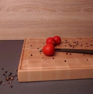 Planche à découper en bambou massif, rectangulaire, épaisse, durable, lavable au lave-vaisselle, extra large, en bois de grain traversant - Product Image 5