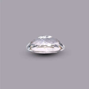 Natural Sky Blue Aquamarine 4.35 Ct Oval Cabochon Faceted Loose Gemstone for Fine Jewelry - Product Image 3