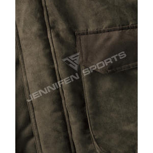 Veste de chasse en coton ciré haut de gamme pour homme, veste de chasse longue personnalisée pour une chaleur optimale - Product Image 4