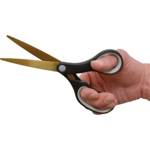 Forbici in Titanio Nero/Oro da 8 Pollici 55847 Confezione da 2 per Ufficio e Uso Domestico - Product Image 2