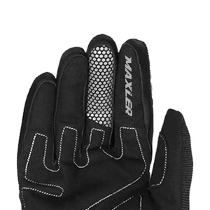 Gants de moto courts et légers noirs pour hommes avec tissu respirant, prise en main antidérapante, fonction écran tactile, vêtements d'équitation à doigts entiers - Product Image 6