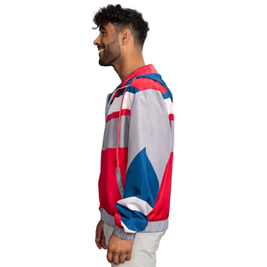 OEM Custom Waterproof <b>Windbreaker</b> Jacket for Men High Street Style with Oversized Stand Collar Wholesale Manufacturer OEM - Product Image 6