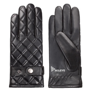 Guantes de Invierno de Piel de Oveja Auténtica para Hombre, con Forro de Felpa y Pantalla Táctil, de Buena Calidad y a Precio Económico - Product Image 2