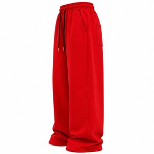 <b>Women</b> <b>Straight</b> <b>Leg</b> Fleece <b>Jogger</b> Pants Oversized Loose Fit Sweatpants Elastic Drawstring Waist Casual Streetwear Winter 100% - Product Image 3