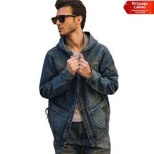 Sun Faded Vintage Denim Jacket Loose Fit <b>Jean</b> Jacket Puff Print Streetwear Denim Jacket Heavy Fabric <b>Jean</b> Coat - Product Image 1