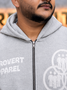 Sudadera con capucha completa para hombre REXFIT SPORTS, de algodón y forro polar, estilo casual urbano, con estampado en relieve y bolsillos canguro. - Product Image 4