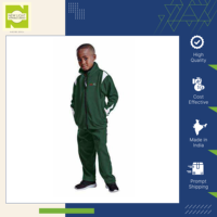 Ensemble de survêtement imperméable et coupe-vent durable pour garçons et filles, idéal pour l'automne, l'hiver, l'école et les tenues décontractées quotidiennes