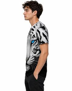 Camiseta Casual para Hombre con Estampado de Puntos Blancos, Manga Larga, Cuello en V, Transpirable, de Poliéster, Diseño Frontal, para Primavera - Product Image 4