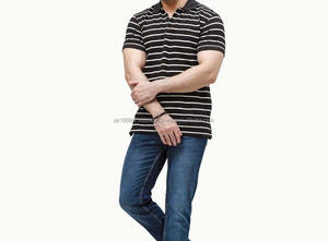 Nouveau T-shirts polo personnalisé de haute qualité pour hommes col rond respirant confortable microfibre casual polo T-shirts - Product Image 2