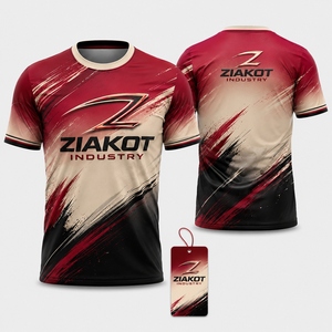 Camiseta Deportiva Personalizada para Hombre, Diseño Nuevo de la Industria ZIAKOT, Color Negro, Rosa Neón y Aqua - Product Image 5