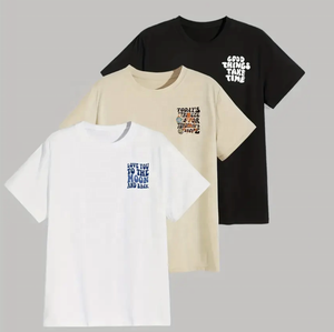 Vente en gros de t-shirts pour hommes de haute qualité, 100% coton, à manches longues, décontractés, imprimés, col rond, personnalisés, grande taille, avec motifs graphiques, Pakistan - Product Image 2