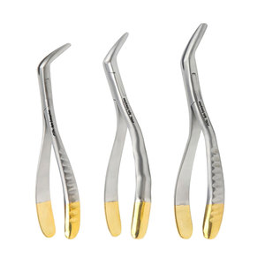 Dental Root Forceps <b>Set</b> Manual Minimally Invasive Broken Root Extractor Surgical Tooth Removal <b>Pliers</b> Upper Mandible Universal - Product Image 2